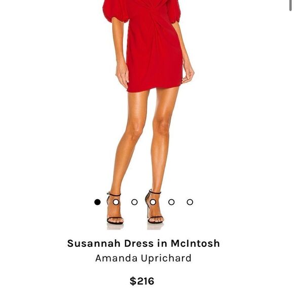 Amanda Uprichard Susannah Dress in Mcntosh RED - Picture 6 of 9